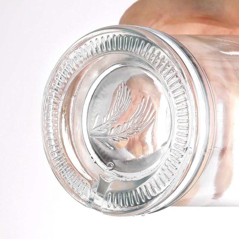 glass wine bottle with cork