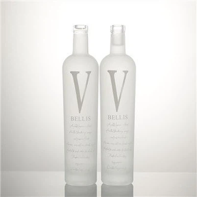 700ml Frosted Vodka Glass Bottle