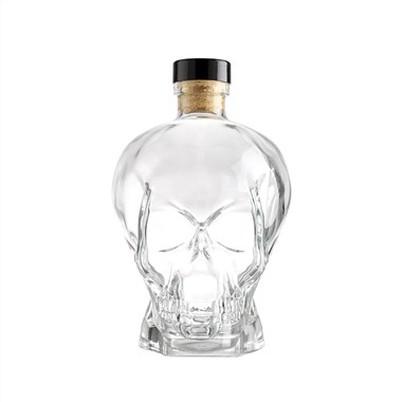 Crystal Skull Glass Bottle