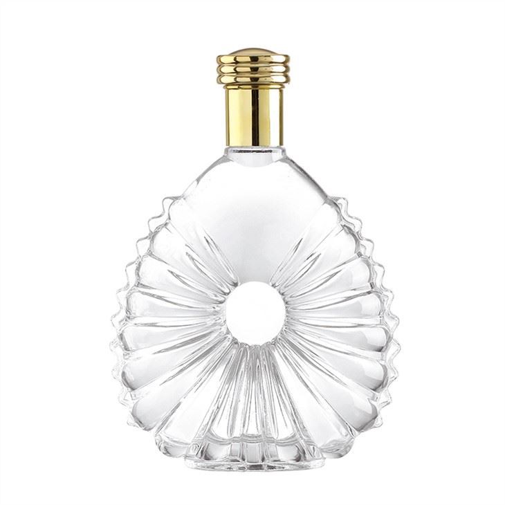 Transparent Whiskey Bottle