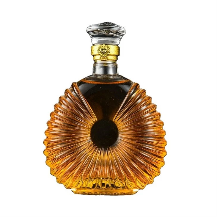 Round Whiskey Glass Bottles