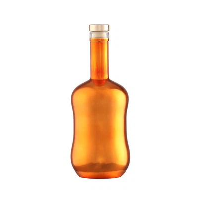 Electroplate Glass Liquor Bottles