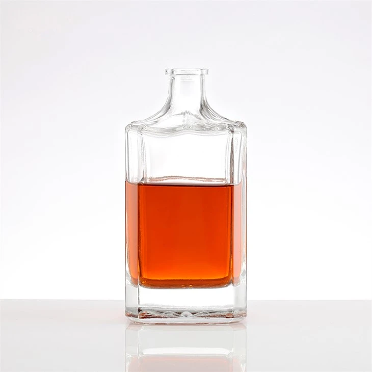 Square Glass Liquor Bottles