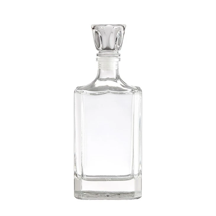 Square Glass Liquor Bottles