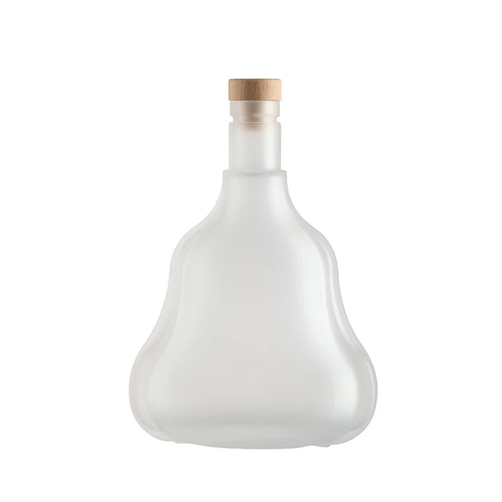 White Frosted Gourd-shaped Glass Bottle best