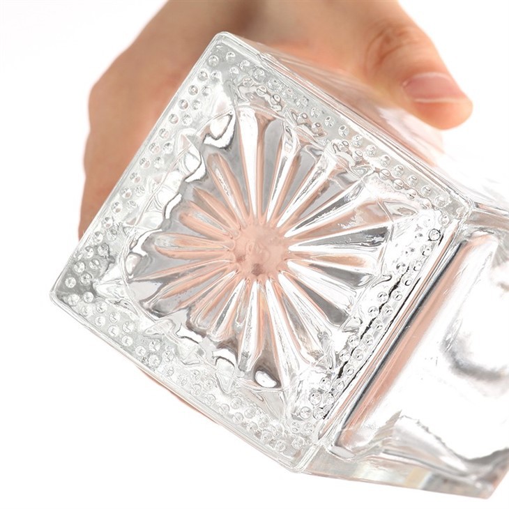 A Thick Rectangular Transparent Glass Bottle price