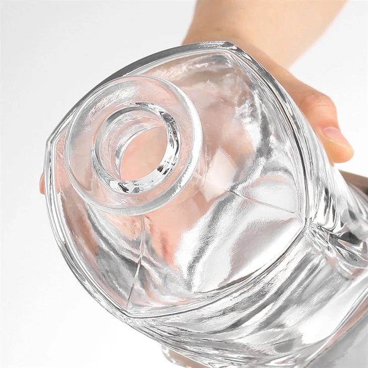 Spiral Bottle Body Irregular-shaped Glass Wine Bottle suppliers
