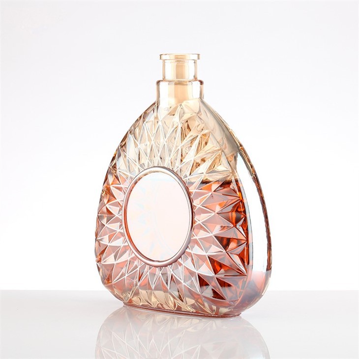 Amber Crystal Glass Wine Bottle suppliers