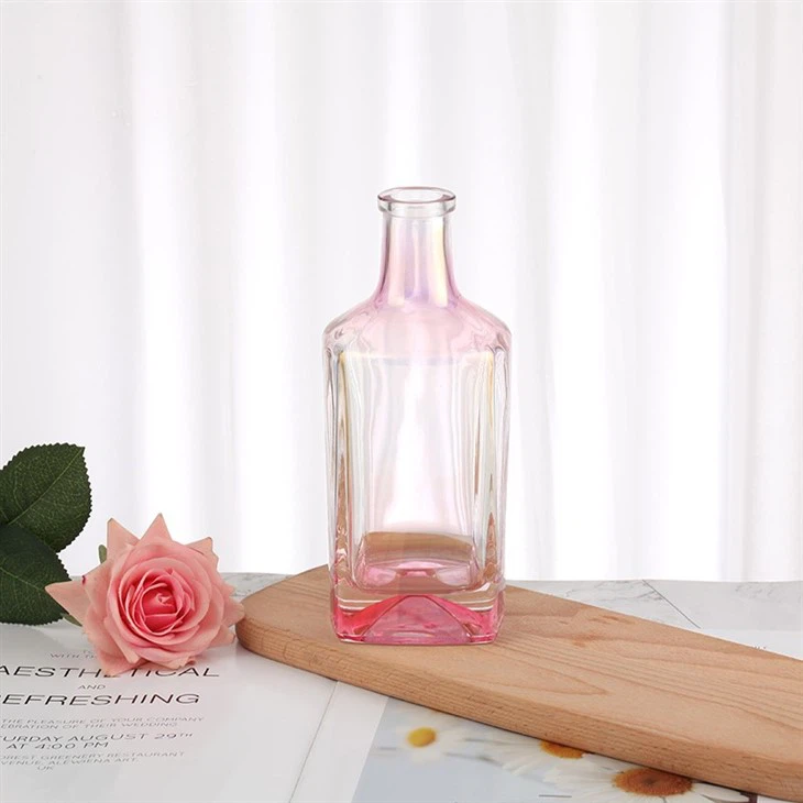 Pink Color Square Bottle 500ML