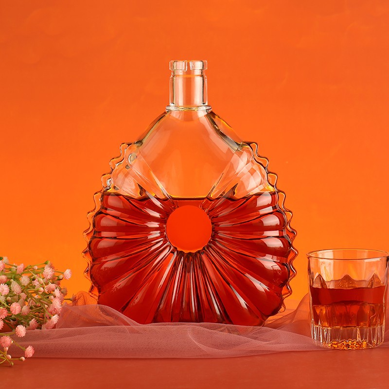 Sunburst Style Brandy Bottle manufacturers