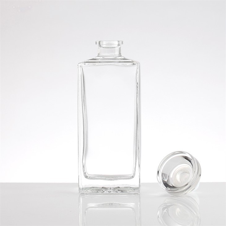 A Thick Rectangular Transparent Glass Bottle best