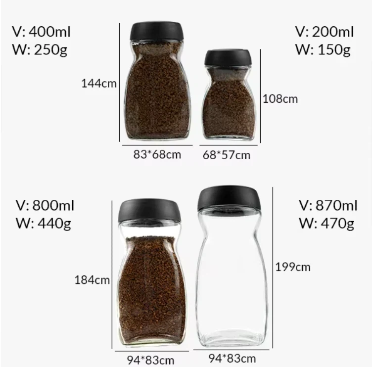 Custom Glass Coffee Jars