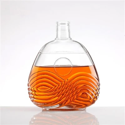 Clear Glass Liquor Vodka Bottle