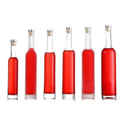 A Tall And Narrow Vodka Glass Bottle