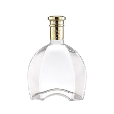 Curved Body Glass Liquor Bottle