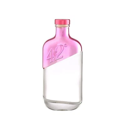 Pink Crystal Glass Liquor Bottles