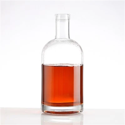 750ml Round Glass Wine Bottle