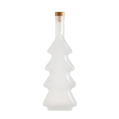 Christmas Tree Frosted Bottle