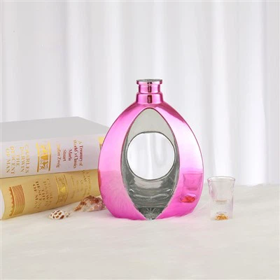 Hot Selling Pink Color Brandy Bottle 700ML