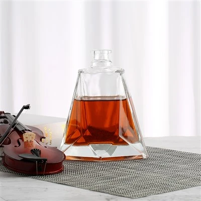 Trapezoidal Brandy Flat Bottle 750 ML