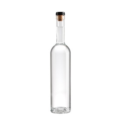 Custom Logo Empty Glass Liquor Bottle