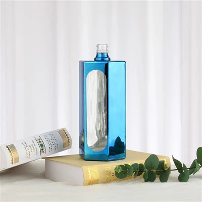 Good Quality Blue Whiskey Bottle 500ML