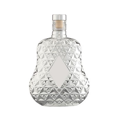 Silver Vodka Glass Bottle