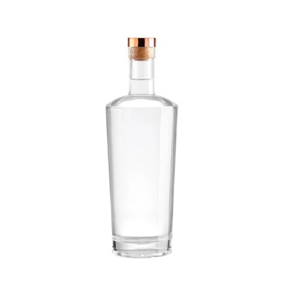 Unique Shape 750ml Custom Design Glass Liquor Bottle