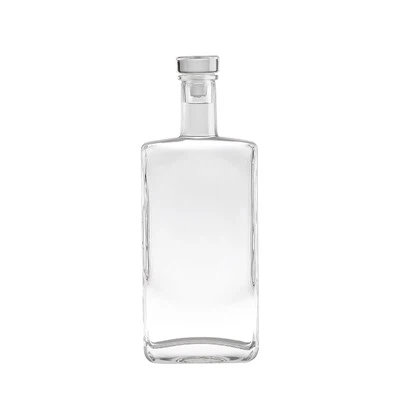 Unique Square Flat Shape Liquor 500ml Long Neck