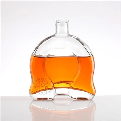 Elegant Inverted Pear-Shaped Glass Bottle